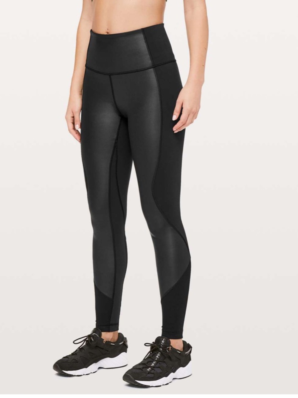 Lululemon Wunder Under High-Rise Tight *Shine 28” Black Size 8